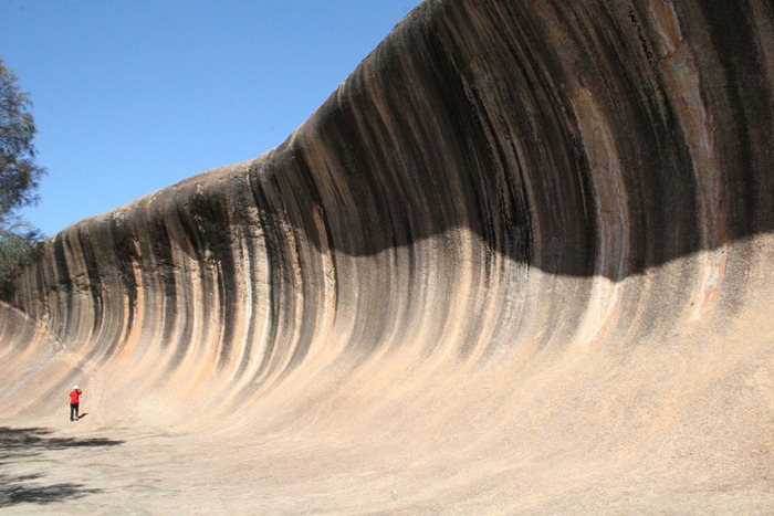 Water Color Picture: Wave Rock at Hyden, Australia